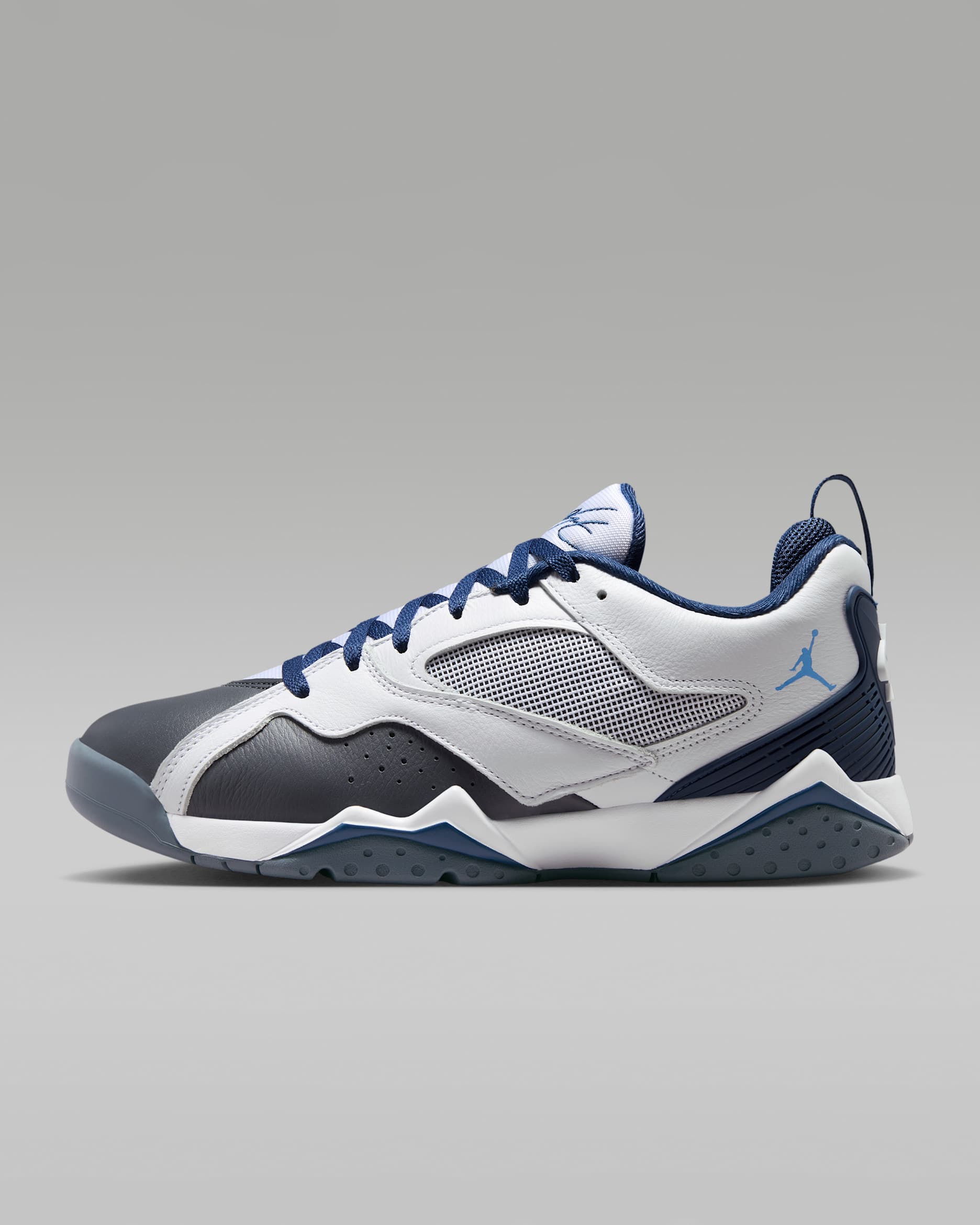 Air Jordan MVP 92 sneaker in white, navy, university blue, and flint grey